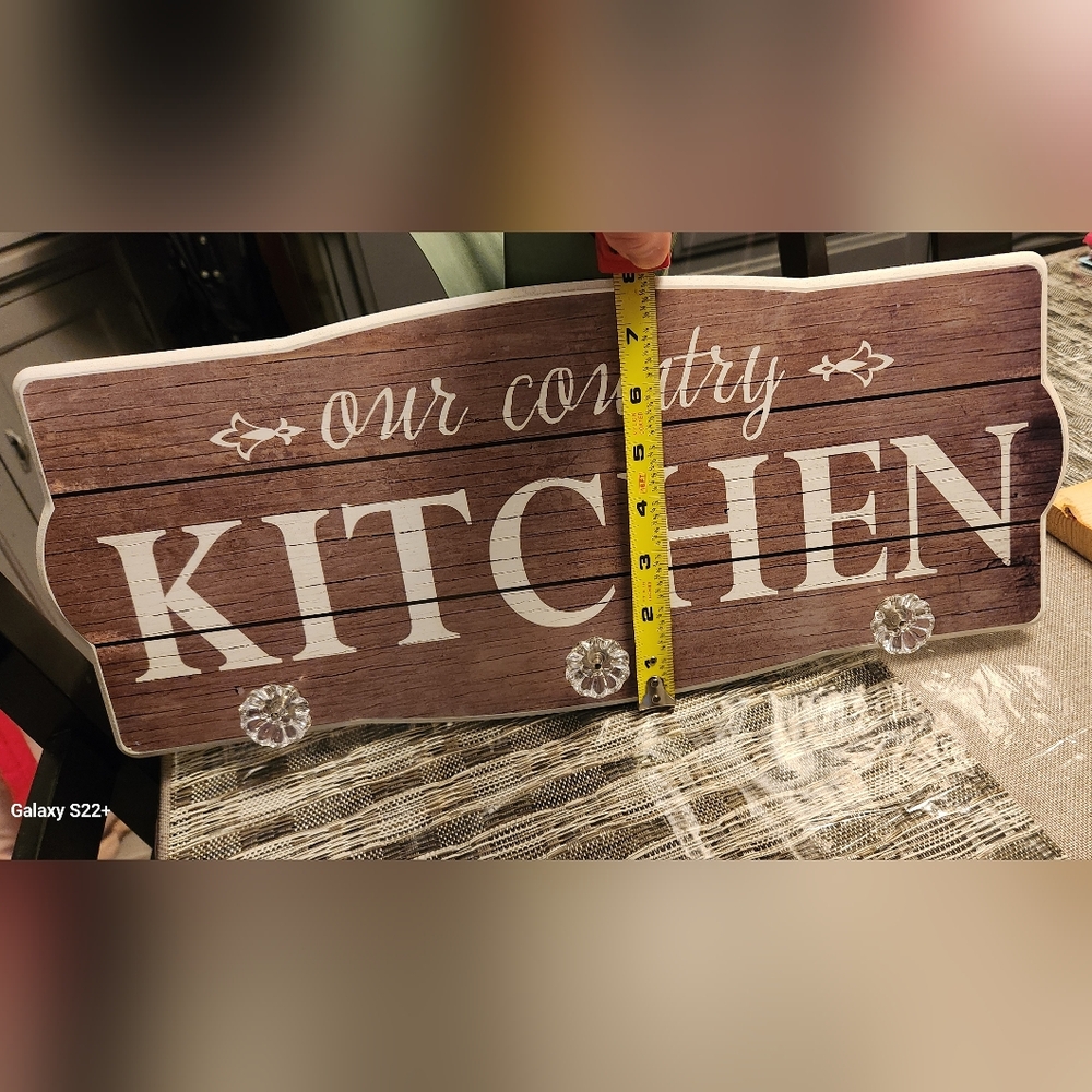 Rustic Wooden Kitchen Sign - Picture 3 of 5